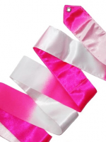 Two-color Ribbon 5m White-Pink Fluo